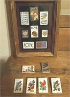 Large group of postage stamp pins