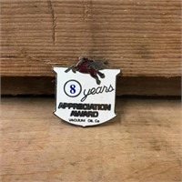 Original Vacuum Oil Co 8 Years Appreciation Badge