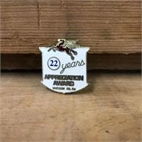 Original Vacuum Ol Co 22 Years Appreciation Badge