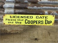 Coopers Dip Licensed Gate Sign