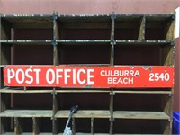 Original Post Office Culburra Beach Enamel Sign