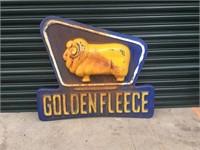 Golden Fleece Fibreglass Rustic Sign