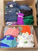 2-boxes of young girl's XL-14 clothes