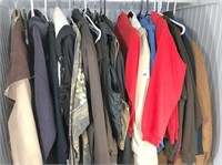Jackets & overalls in closet: medium to large
