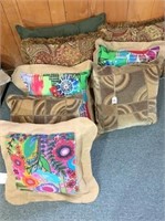 group of pillows
