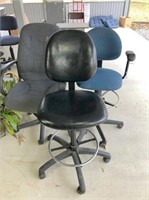 2-bar stools & office chair