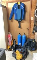 wet suite & scuba gear