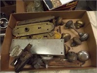 Lot:  Antique Door Knobs / Locks / Plates
