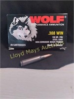 Wolf .308 Winchester Rifle Ammunition - 20rds