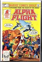 Marvel comics alpha flight number one comic book