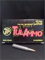 Tul Ammo 223 Remington 55gr FMJ Ammunition - 20rds