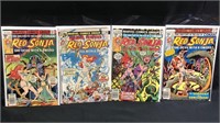 Marvel red Sonja comic books 3,4,6,8