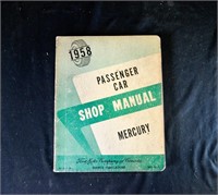 1958 MERCURY CAR SHOP MANUAL BOOK