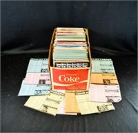 BOX FULL '45 RECORDS & 1960's CHUM HIT CHARTS 10