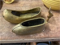 Oriental brass shoes