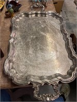 Towle platter, Leonard’s silver plate tray
