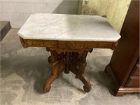 Eastlake marble top table