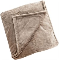 Brookstone Plush Heated Blanket, Queen