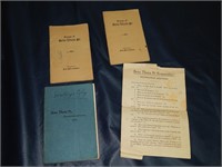 Group of c 1916 Beta Theta Pi Laws, songs & test