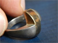 14K Gold & Sterling Silver Bi-Metal Ring