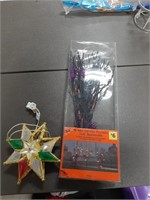 Halloween Lighted Path Twig Decoration with Christ