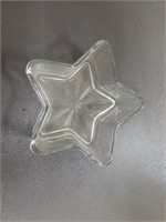 Pressed Glass Star Tray