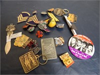 1957 Boy Scout item Large Marble PINS etc....