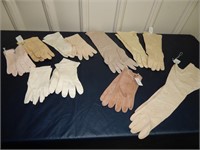 Vintage Ladies Gloves LEATHER & Cloth