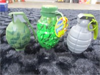 (3) Toy Grenades