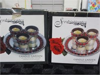 (2) Sophisticates Candle Gardens