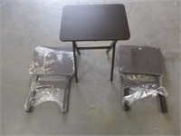 (3) Folding Wooden Tables