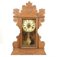 Heavily Carved Mantle Clock