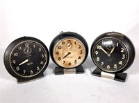 (3) Westclox Big Ben Mid-Century Alarm Clocks #1