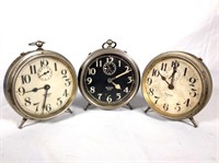 (3) Westclox Big Ben Mid-Century Alarm Clocks #2