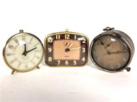 (3) Gilbert Alarm Clocks