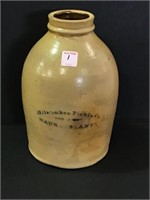 Adv. Stoneware Jar Marked Milwaukee