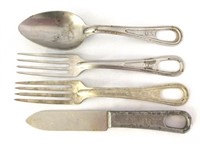 (4) Pc. Silco U.S. Military Utensil Set