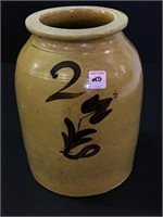 #2 Decorated Crock Jar-Whitewater, WI