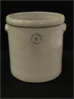 5 Gal Crock Front Marked Macomb Stoneware Co.