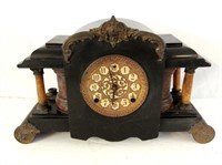 Black Adamantine Mantle Clock