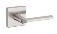 Satin Nickel Square Passage Hall/Closet Lever