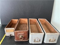 Antique Wooden Storage Drawers