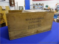 Wesco High Explosives Wooden Box, Dovetailed