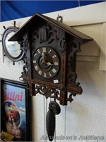 Vintage German Walnut Cuckoo Clock