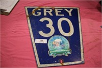 gret 30 metal sign (grey county )