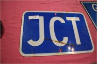 jct 12"x18" metal sign