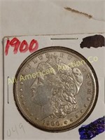 1900 MORGAN SILVER DOLLAR