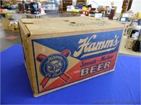 Hamm's Beer Bottle Case w/Empty Bottles