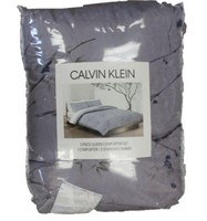 Calvin Klein 3pc King Comforter Set Bamboo Flowers