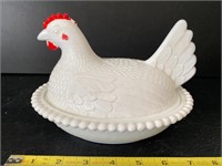 Vintage Hen On Nest